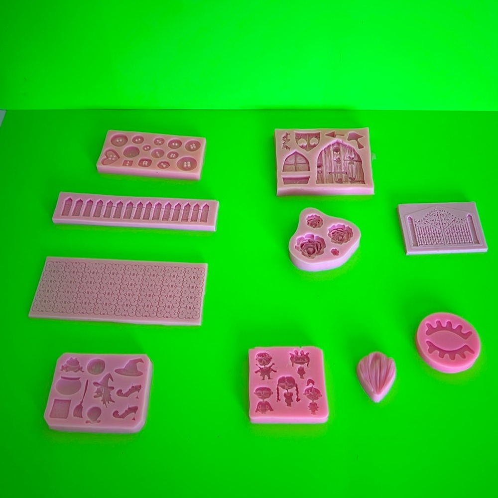 10 Silicone Mold for fondant